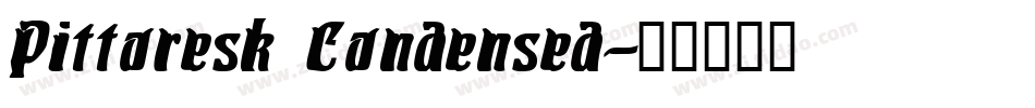 Pittoresk Condensed字体转换